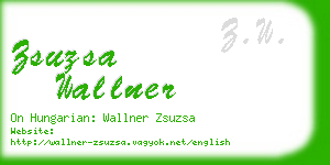 zsuzsa wallner business card